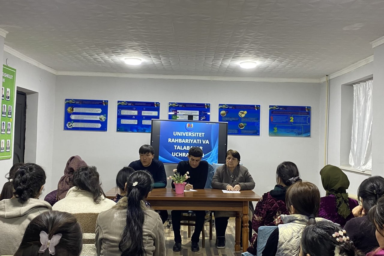 Meeting of university administration and students and youth