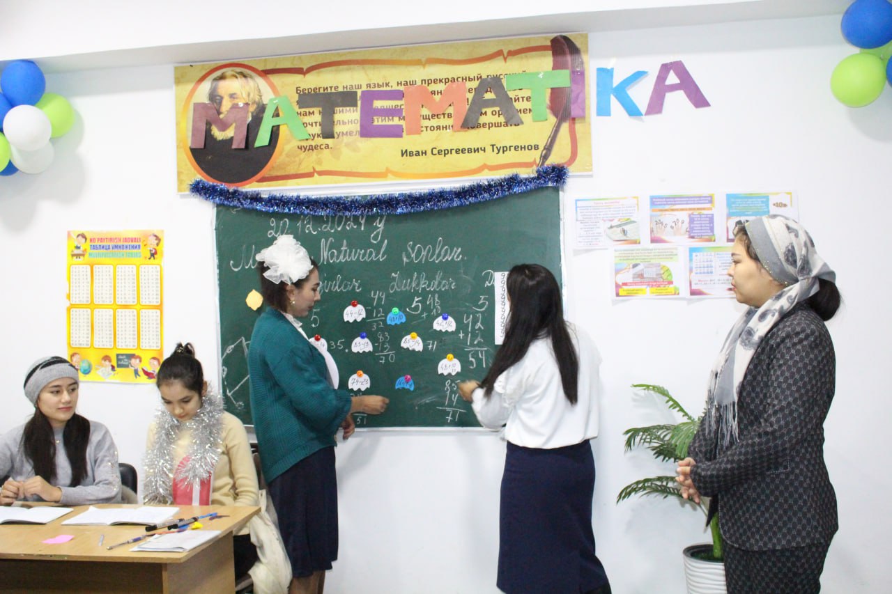 Teacher of the Department of Pedagogy M.Nortojiyeva taught students of the BT-23-03S group "Mathematics and its teaching methods"