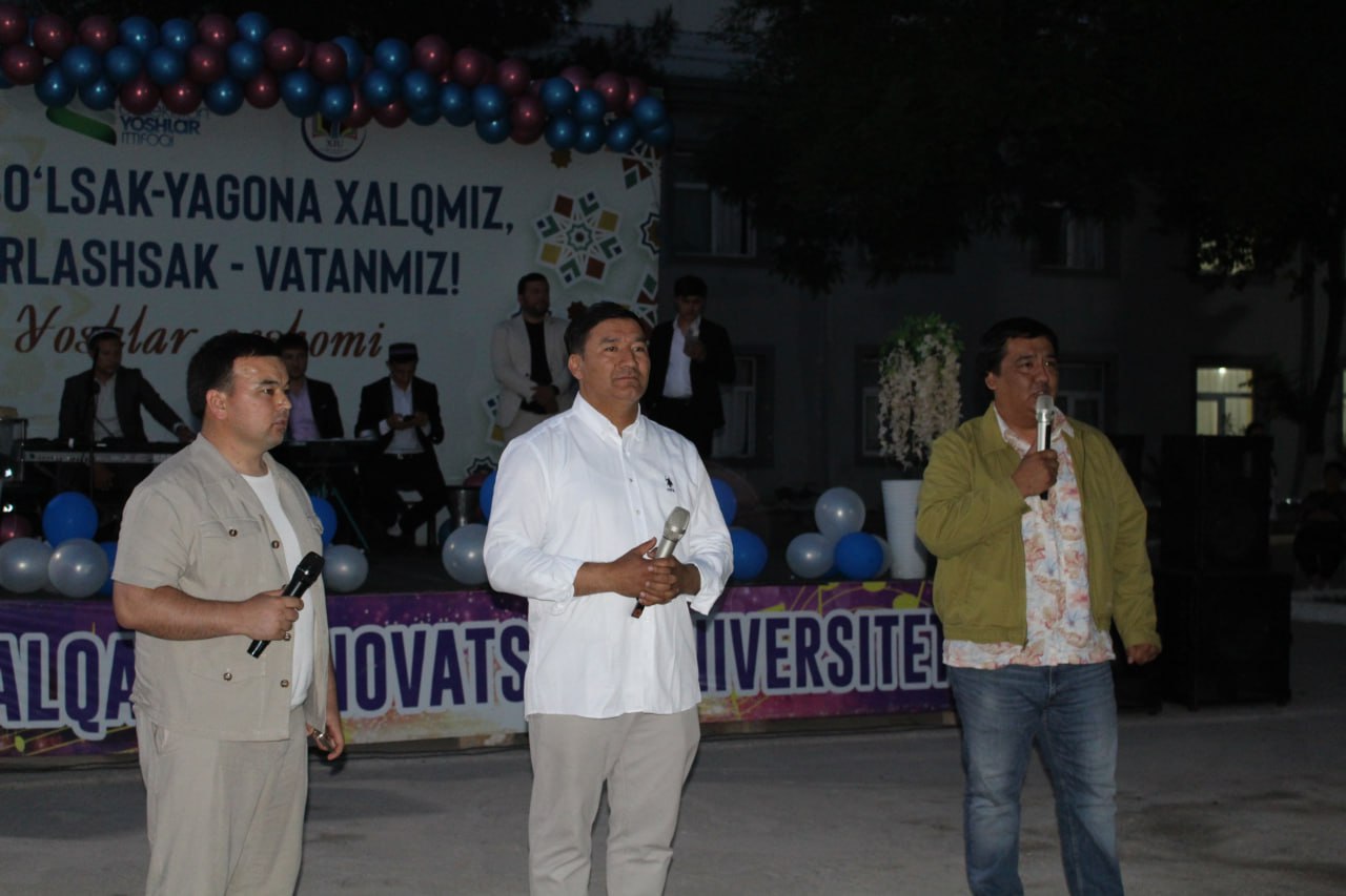 Kuni kecha Xalqaro innovatsion universitet "Talabalar shaharchasi"da "Yoshlar oqshomi" konsert dasturi tashkillashtirildi