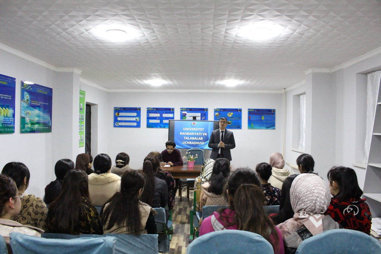 Meeting of university administration and students and youth