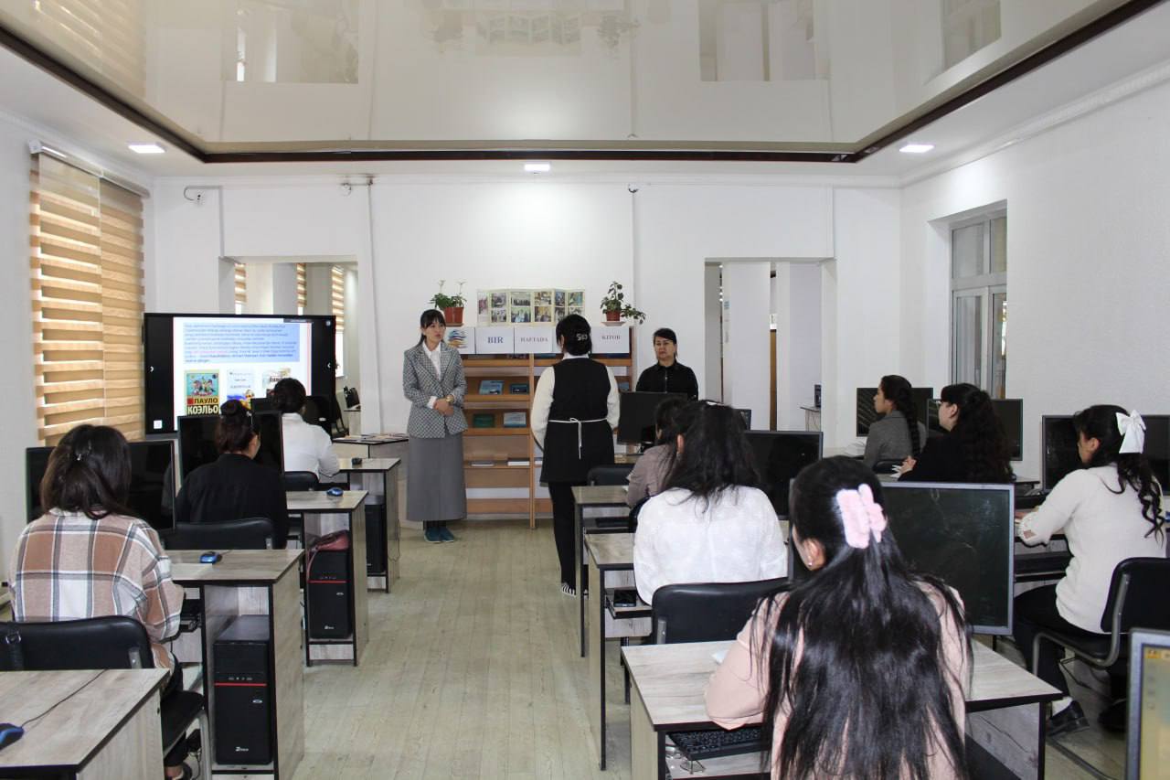 An event called "One book per week" was held at the "Information Resource Center" of the International Innovation University.