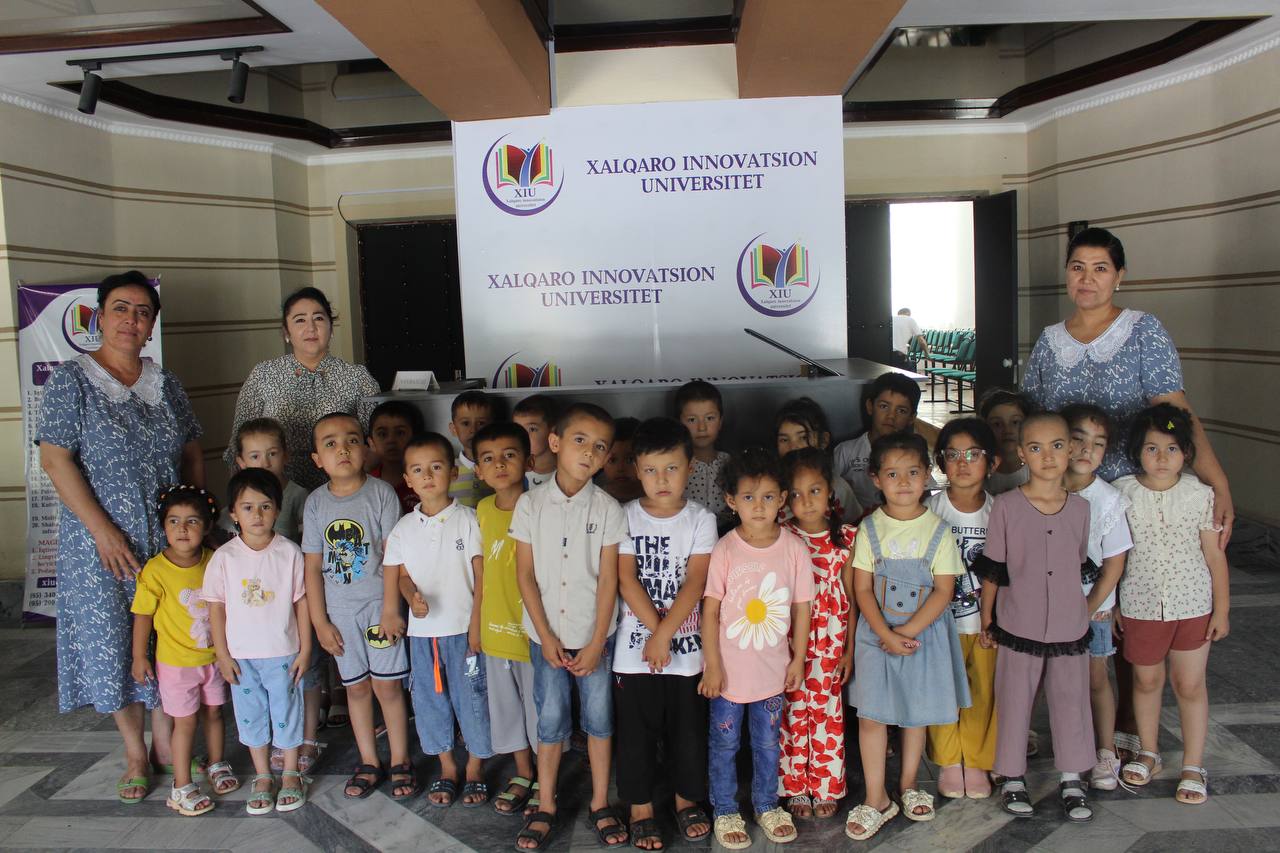 On July 17 of this year, a teacher and several children from Kindergarten No. 30 in Qarshi city visited our university.